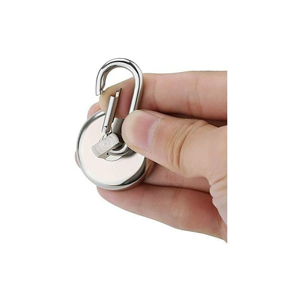 2kplD25 hopea pyörivä magneettinen magneettikoukku kivikoukku imee naulaton rautaa 360 astetta pyörivä,