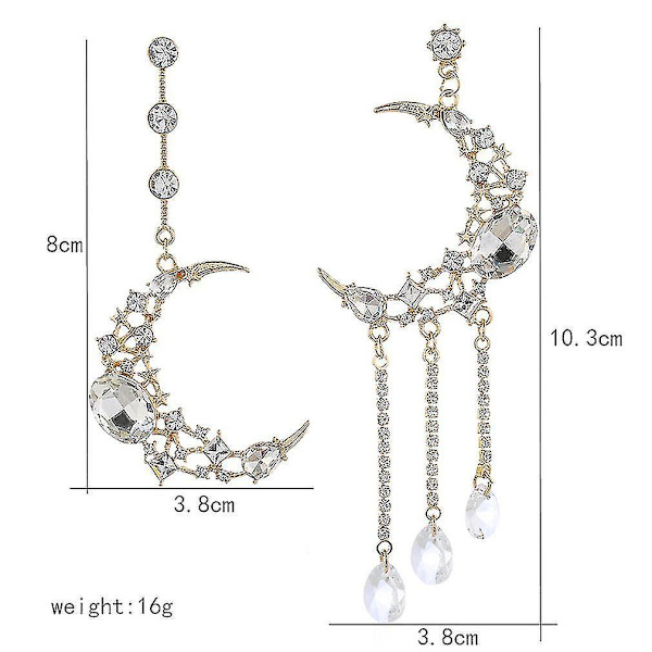 öronstift Moon Asymmetrisk Silverlegering för boll