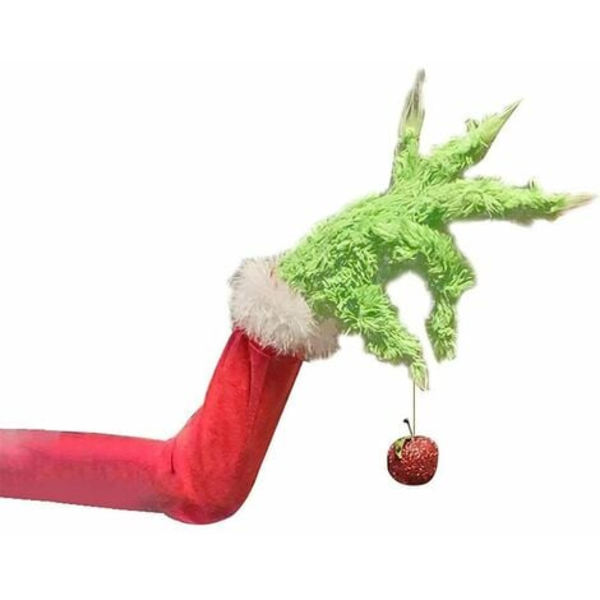 Julealvekroppsdekorasjoner Juletre Alvearmer Juletyv stjal Grønn burlap Pelsarm Plysjarm Stående Tre