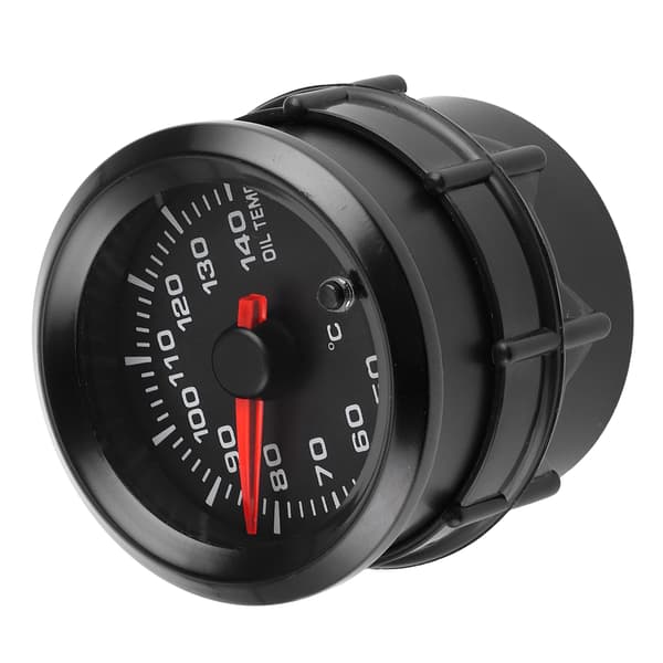 12V 2i1 Olietermometer 40-140C 7 Farver Baggrundsbelysning Sensor Universal Bil