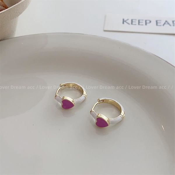 Örhängen Metallic Element Heart Stud Girls&#39; Modesmycken Ac2433 D139