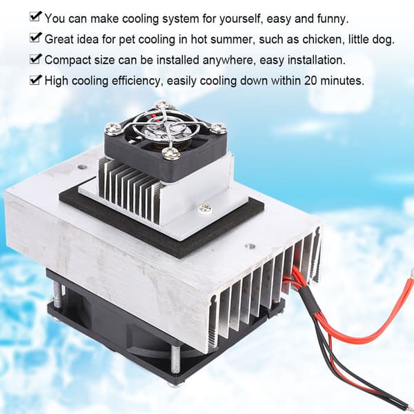 1 st DC12V Halvledarkylningssystem DIY Kit Mini Luftkonditionering