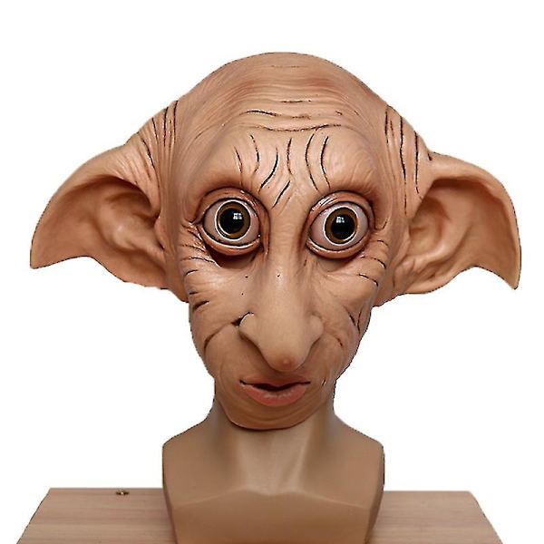 cosplay dobby latex mask halloween kostym