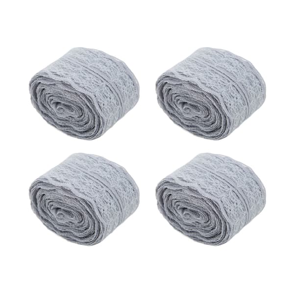 4 stk. Grå Nylon Blondebånd Retro DIY Gaveemballasje Dekorasjonstilbehør