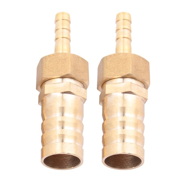 Messing Slange Studs Hale Reducer Stik 6mm til 16mm 2 stk