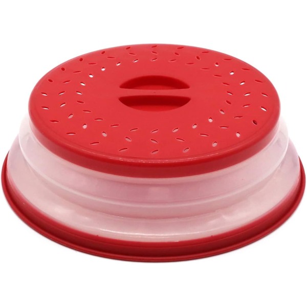 Housse Micro-moones Housse Micro-of-one-offes Pliable Avec Passoire Pour Fruits Et Lgumes, Sans Bap Et Non Toxique (rouge)