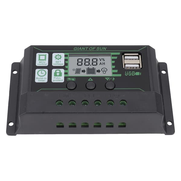 Solar Charge Controller Dual USB Automatisk Identifikation PWM PV Panel Oplader til Industri 5V 100A