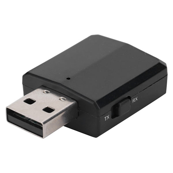 Bluetooth 5.0 Audio Receiver Transmitter USB Lydkort 3 i 1 AUX RCA 3.5mm Socket Adapter Sort