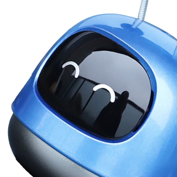 Robotstil Bil Aroma Diffuser Luftventil Parfume Ornament Solid Langtidsholdbar Blå Interiørtilbehør