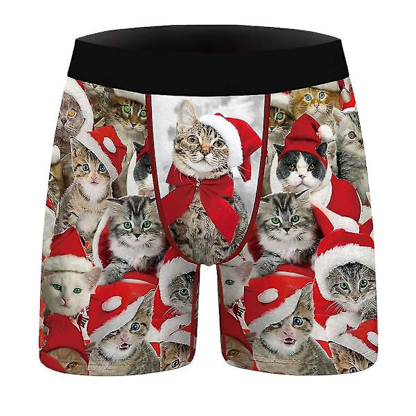 Christmas Boxers Trosor Herr Xmas Underkläder Kalsonger C L