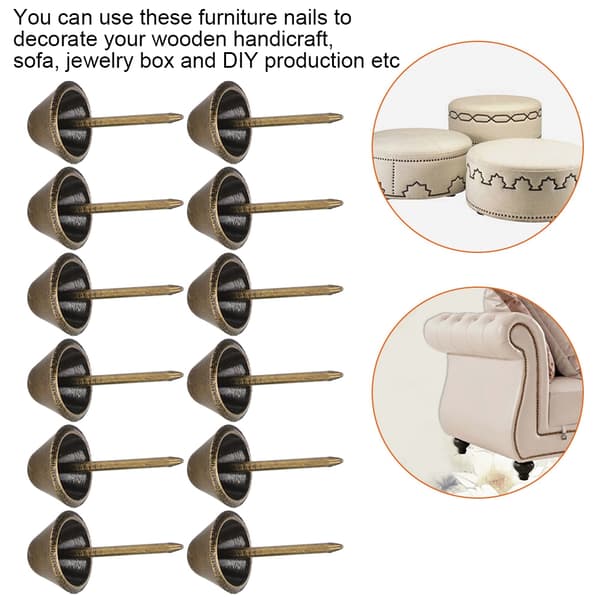 100 stk. møbelstifter, sofaspiker, stifter, assortert sett, DIY-prosjekter