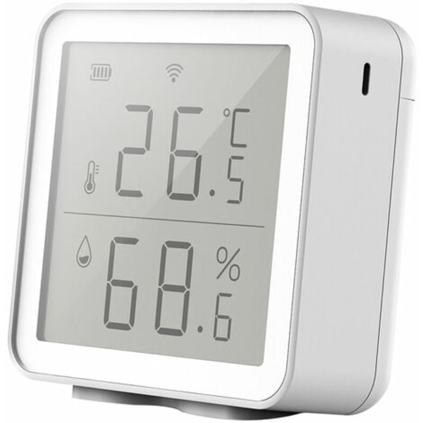Fuktighetsdetektor WiFi Smart Temperatur Fuktighetssensor Kompatibel med Alexa Super Long Range Wireless Digital Hygrome