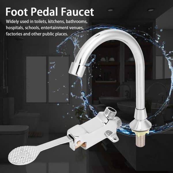 Fotpedalkran Baderoms servantkran sett YYV