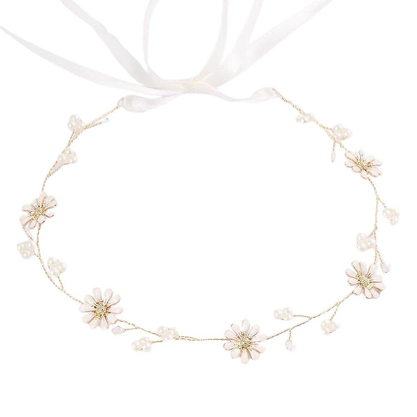 Hårbånd for kvinner Krysantemum Rhinestone Bryllupsbrudepike Hodebånd Hodeplagg
