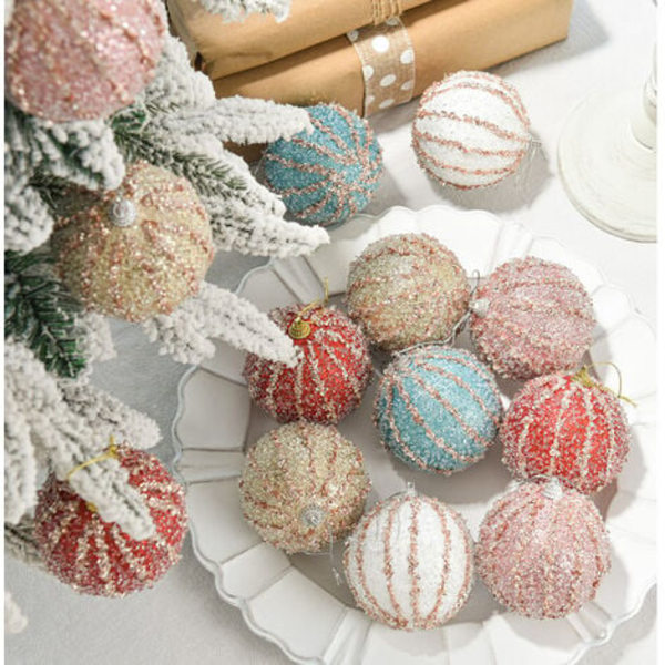 10 kpl joulukuusikoristeita riipuksia 8 cm joulukoristeita varten merry Christmas DIY Party