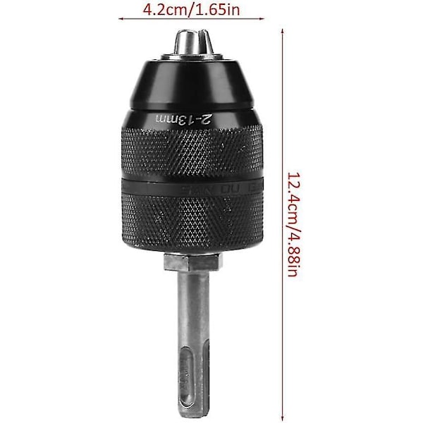 Chuck Adapter Converter 2-13mm Kapacitet Metallsvarvborr Chuck Converter Sds Adapter Tillbehör