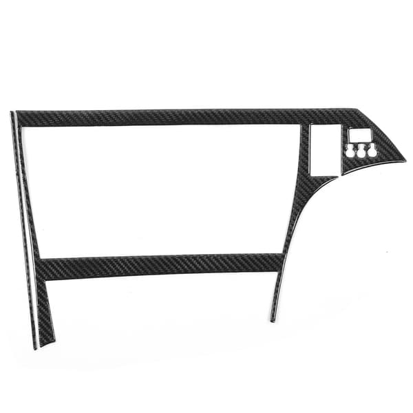 Kolfiber GPS Display Panel Cover för Prius 2012-2015 Högerstyrd (RHD) Set om 2