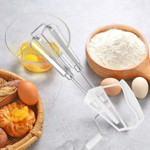 Professionelt roterende piskeris ballonpiskeris Manuel æggepiskere Mælkemixer DIY wienerbrød Æggepiskeris Køkkenredskaber 25,5 x 13 x