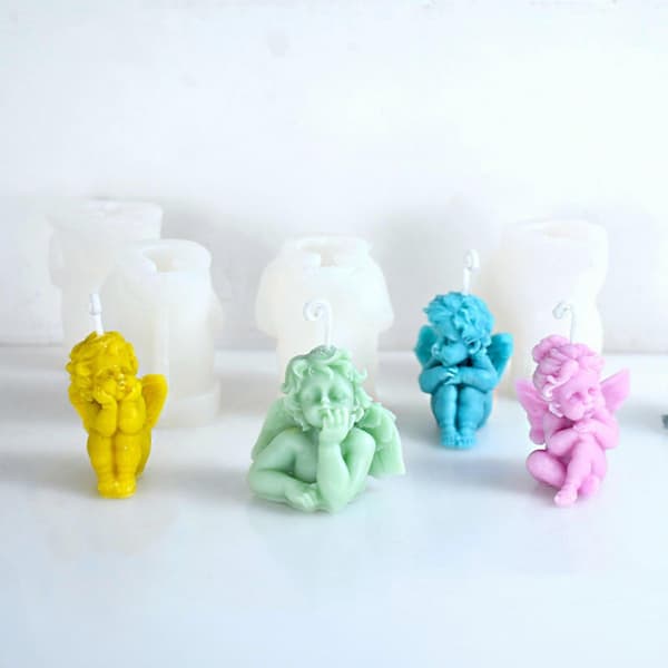 Dekorering af støbegods Epoxyforme 3D Lysfremstilling Bagning Silikone DIY 3D Håndværk Søde forme Silikone Håndværksforme