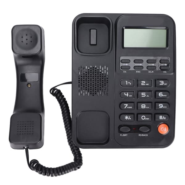 KXT2026CID Kontortelefon Hotel Hjem Fastnettelefon 24 Ringetoner Sort
