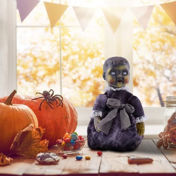 1 st Halloween läskiga dockor läskig röststyrd induktionsgång