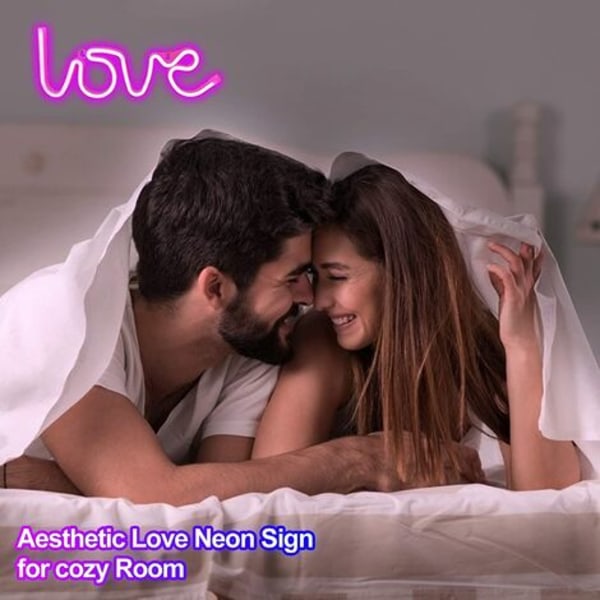 Love Light Neon Valokyltit Makuuhuoneeseen, USB tai Paristo Led Neon Seinäkyltit Esteettiset Valokyltit Lasten Koulu Gi