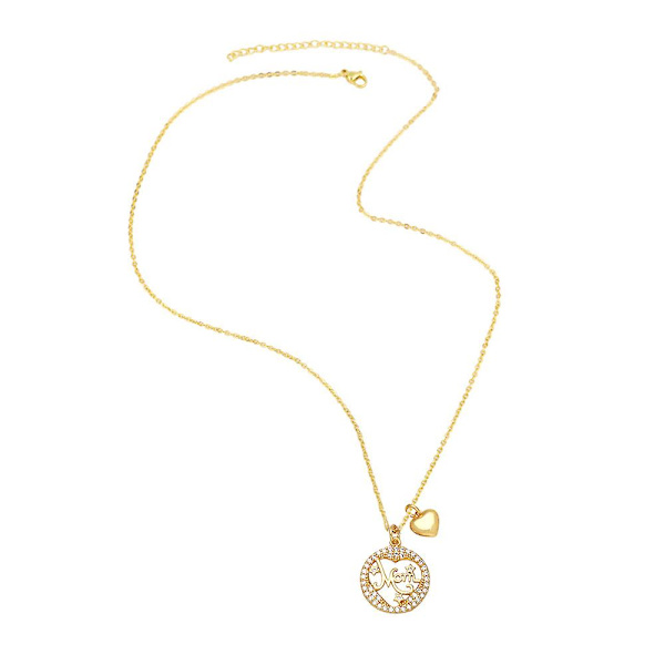 Halskjede gave til mamma Zircon Heart Stud motesmykker Ac8406 A