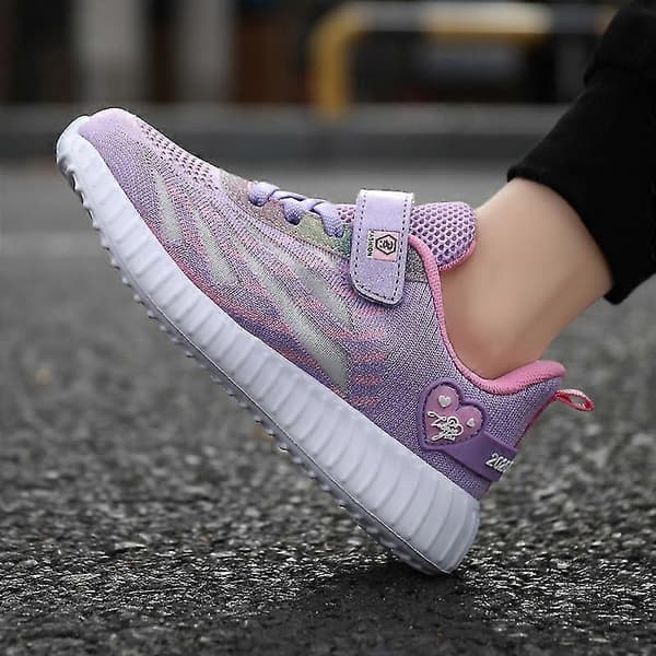 Piger Sneakers Åndbare Børneløbesko Mode Sportssko 3A8097