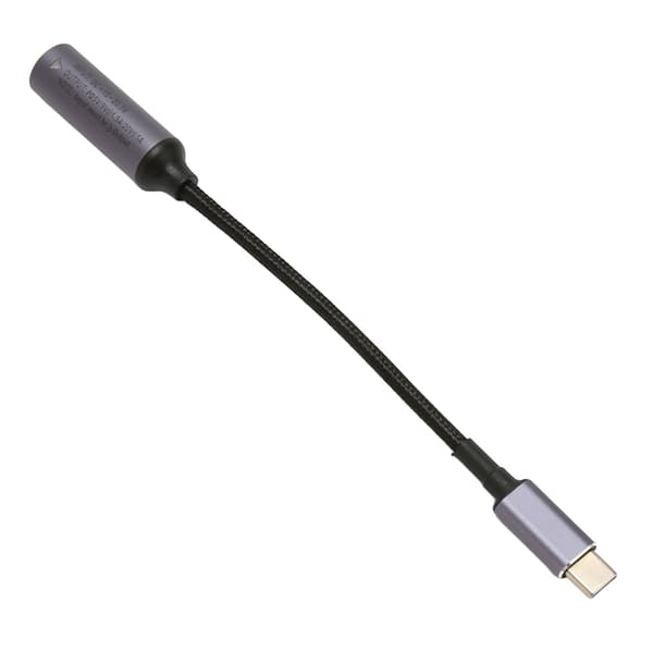 100W USB C til DC 6.5x1.4mm Nylon Flettet Ladekabel til Tablet Telefon PC