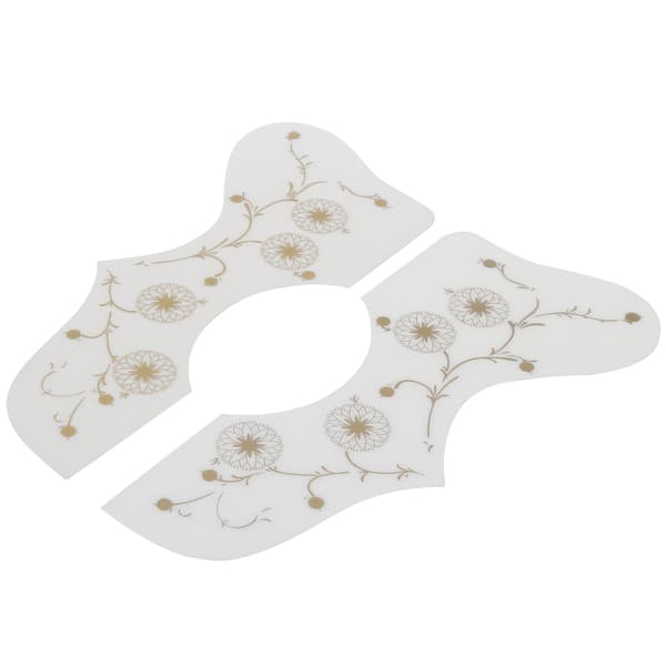 2 st gitarrskydd plektrum anti-rep plektrumskydd stränginstrument plastskyddsplatta vit