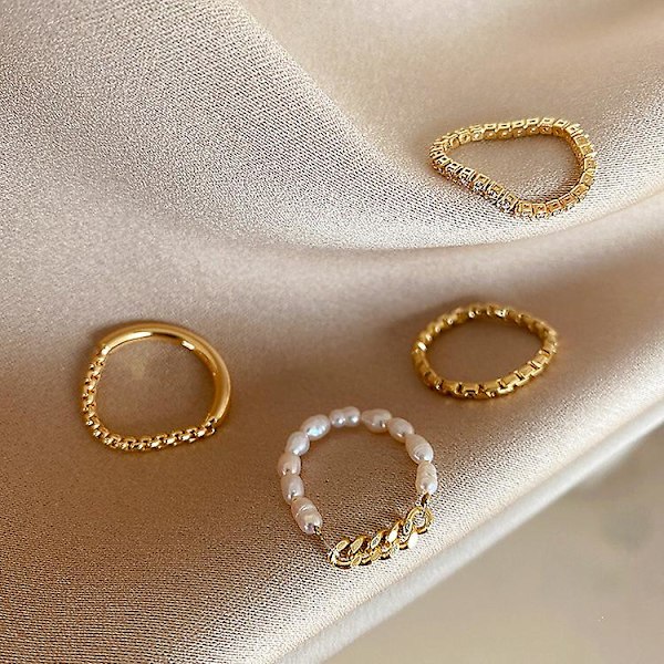 Ringsæt Pearl Daily Outfit Piger&#39; Modesmykker Ac3849 A21