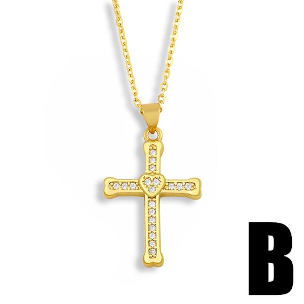 Kaulakoru Vintage Zirkoni Heart Stud Muotikorut Ac8703 B