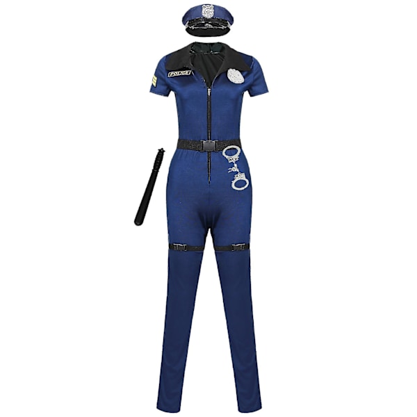 Halloween-asuesitys Naispuolisen poliisin univormu M
