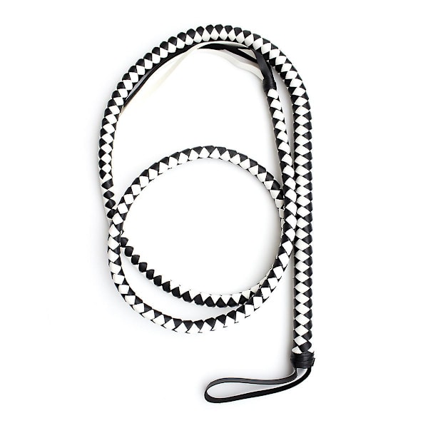 Cat Whip Halloween rollespil (1,9 m/74,8 tommer) black and white