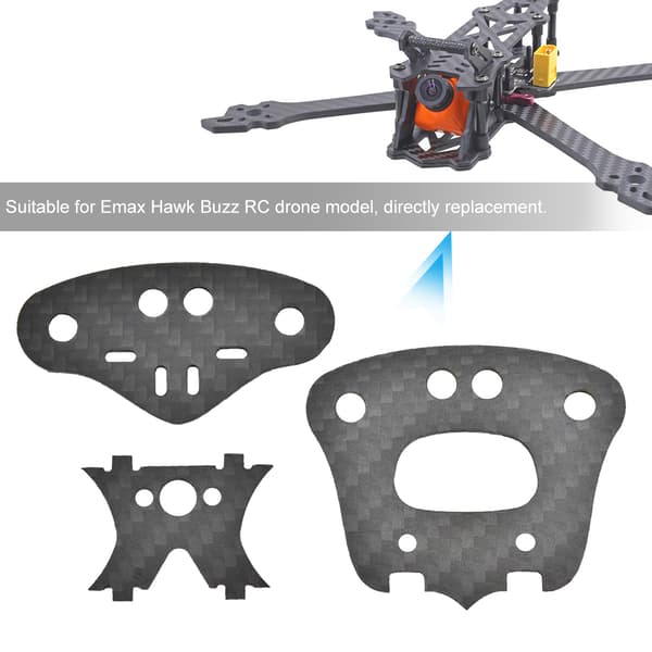 3st Kolfiberplatta för Emax Hawk Buzz RC Uppgraderingsdelar