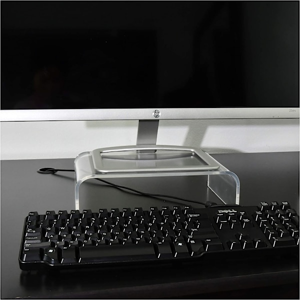 Premium Akryl Monitor Stand Clear Monitor Stand Clear Laptop/PC/Multimedia Monitor Stand Home Office Monitor Stand (Sm