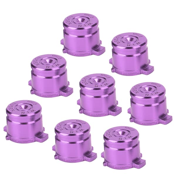 2 Sett Lilla Aluminiumlegering PS4 Kontroller Erstatningsfunksjon Assist Knapper