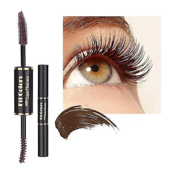 Double-ended Color Mascara - Vanntett tykk krølling BROWN