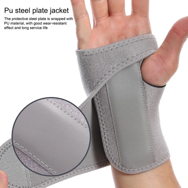 Justerbart, ventilerande handledsstöd med stålplatta, 2-pack