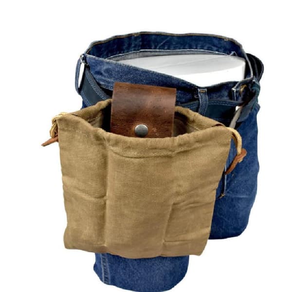 Sammenleggbar voksduk Bushcraft Foraging Bag