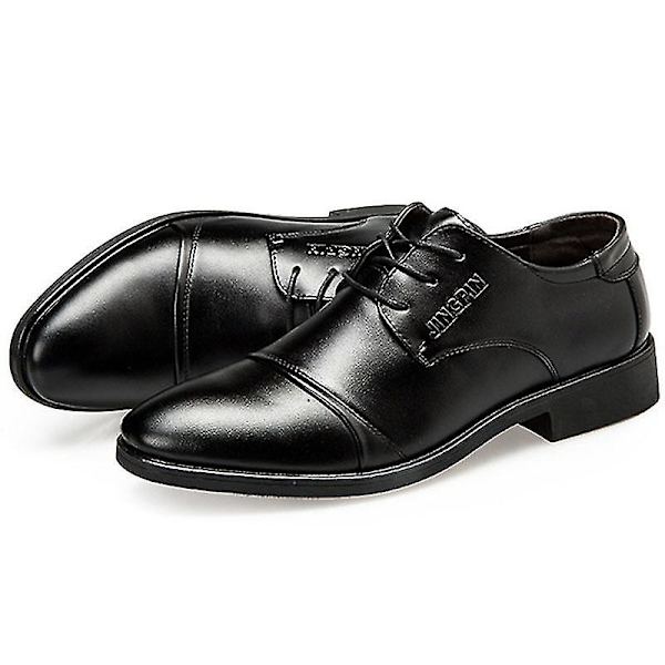 Herrsnörningskontor Smarta formella Oxford Brogue-skor Black 44