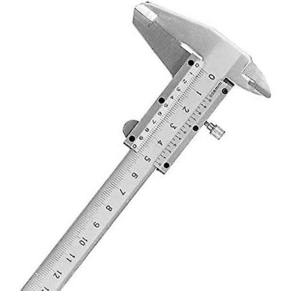 Digital Vernier Caliper, Carbon Steel Metal Vernier Caliper, Micrometer Gauge Måleverktøy med plastoppbevaringsboks for måling 0-150mm / 0-6inch