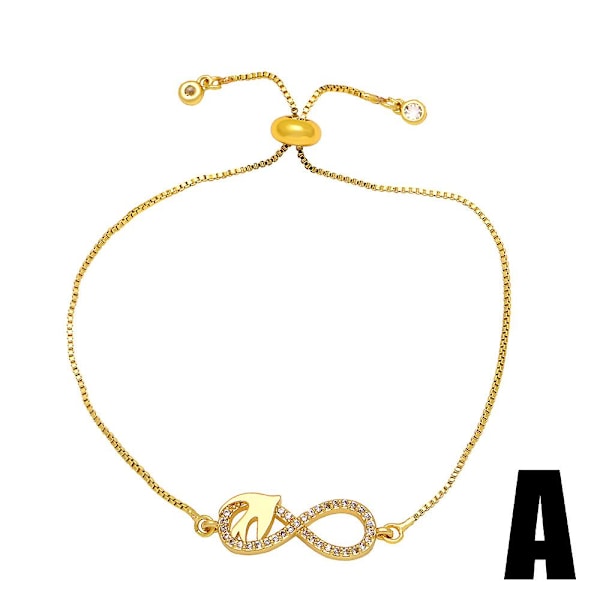 Armband Vintage Zircon Justerbara Modesmycken Ac10166 D