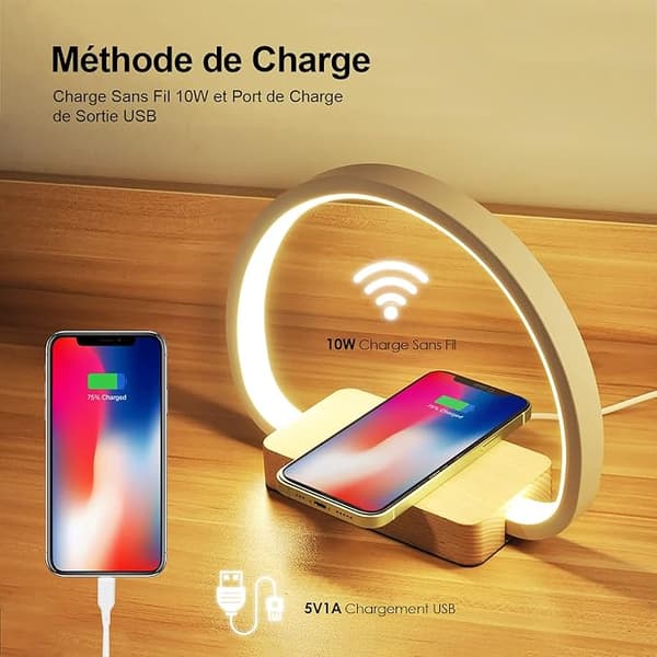 Dimmable bedside lamp with touch function, portable bedside lamp with portable night light