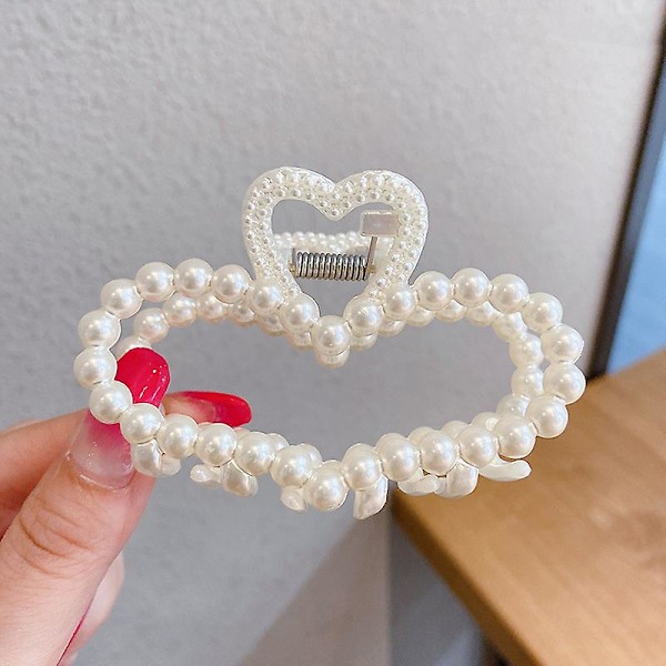 Hair Claw Clip French Elegant Beaded Updo Hair Jaw 34