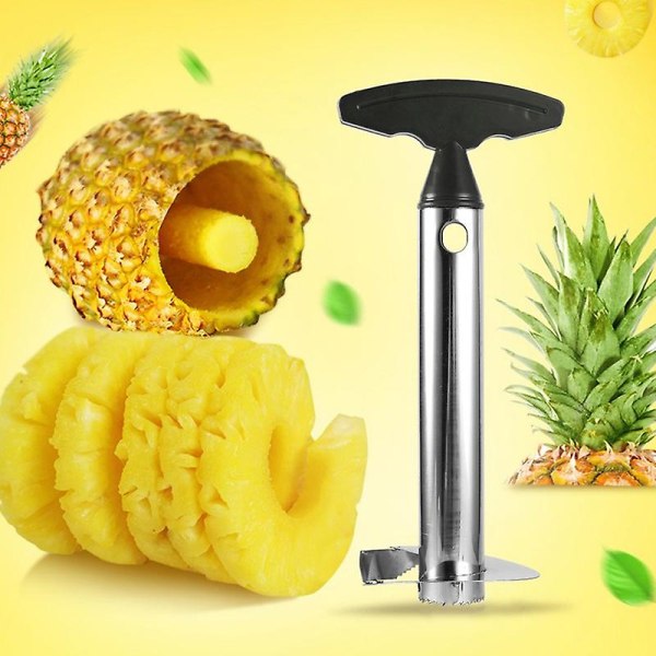 Ananasskalare Ananasskärare Fruktskärare Corer Skivare Rostfritt stål Lätt att använda Tillbehör Köksredskap Hushållsartiklar