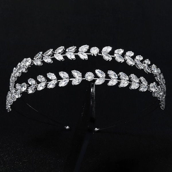 Rhinestone Inlagd brudpannband Legering Håröglor Bangs Hållare Håraccessoarer För Kvinnor Tjej D