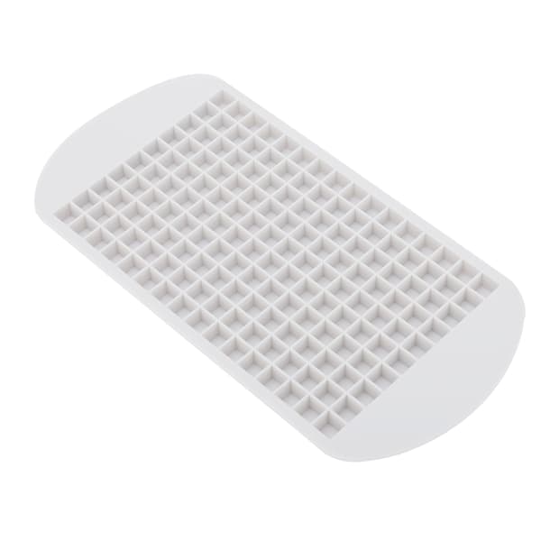 160 Grid Flexibel Silikon Högtemperaturbeständig Mini Isbitsform Vit för Hem Restaurang
