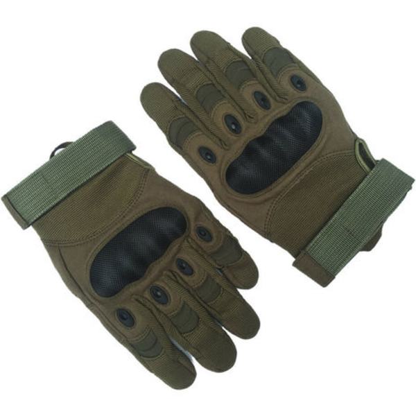 Moottoripyöräkäsineet, Hard Touchscreen -ajohanskat (XL Army Green)