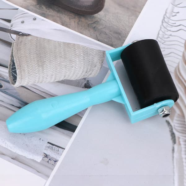 Plasthåndtak Printmaking Brayer Roller (blå, 3,5 cm)